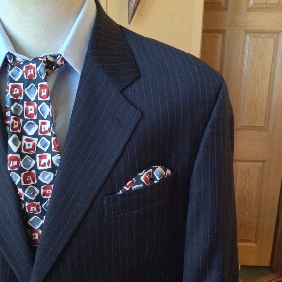 chaps navy blue blazer